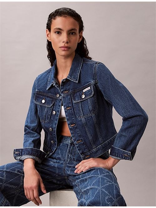 cropped 90s jkt indigo CALVIN KLEIN JEANS | LV047E629GMZK